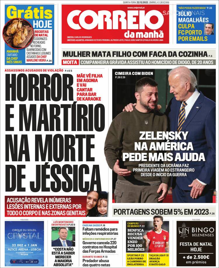 Portada de Correio da Manhã (Portugal)