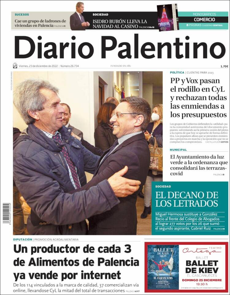 Portada de Diario Palentino (España)