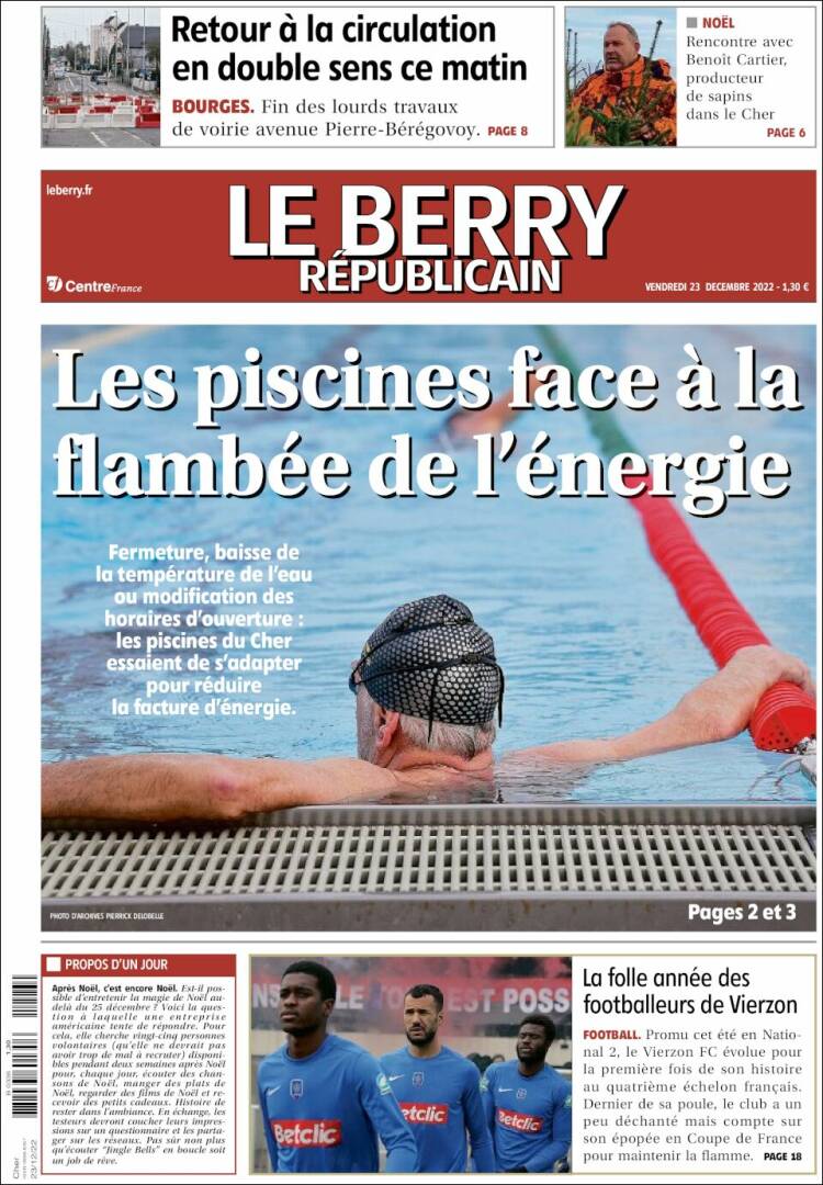 Portada de Berry Republicain (Francia)