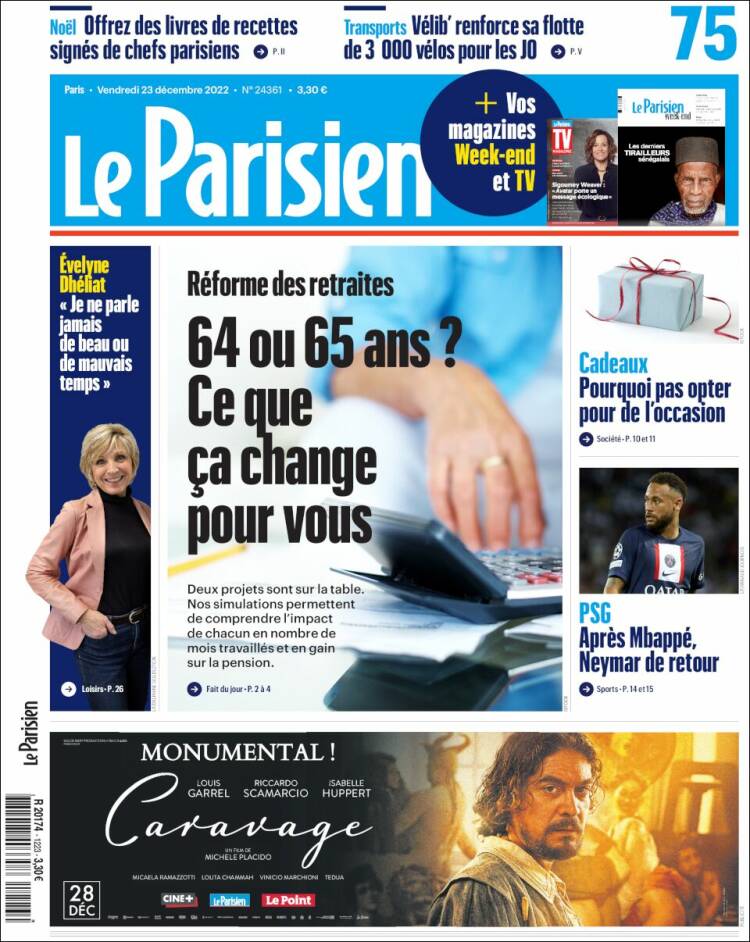 Portada de Le Parisien (Francia)