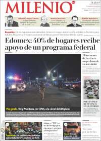 Portada de Milenio - Estado de México (México)