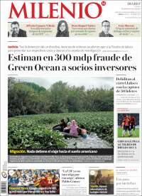 Portada de Milenio - Jalisco (México)