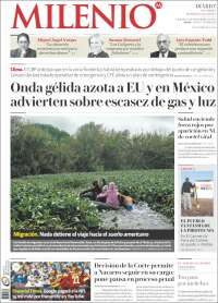 Portada de Milenio de Monterrey (México)