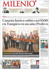 Portada de Milenio - Tamaulipas (México)