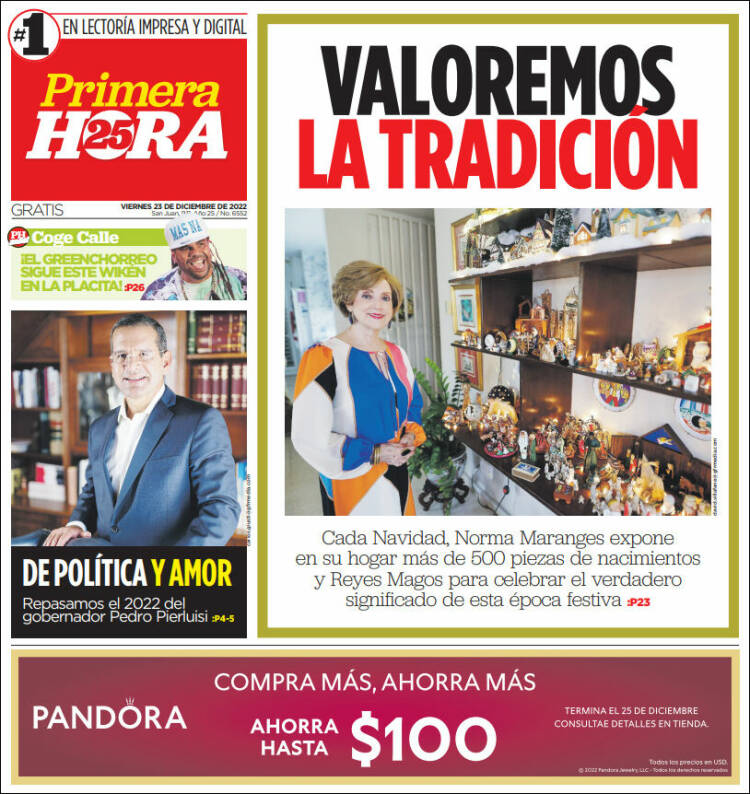 Portada de Primera Hora (Puerto Rico)