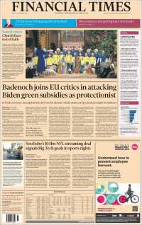 Portada de Financial Times (United Kingdom)