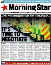 Portada de Morning Star (United Kingdom)