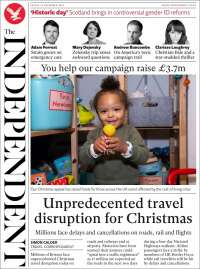 Portada de The Independent (United Kingdom)