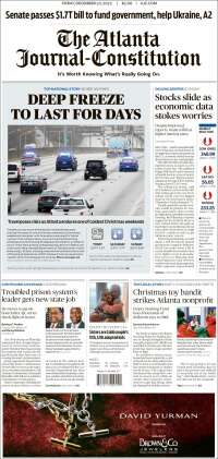 Portada de The Atlanta Journal-Constitution (USA)