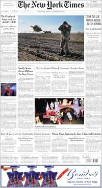 Portada de New York Times (USA)