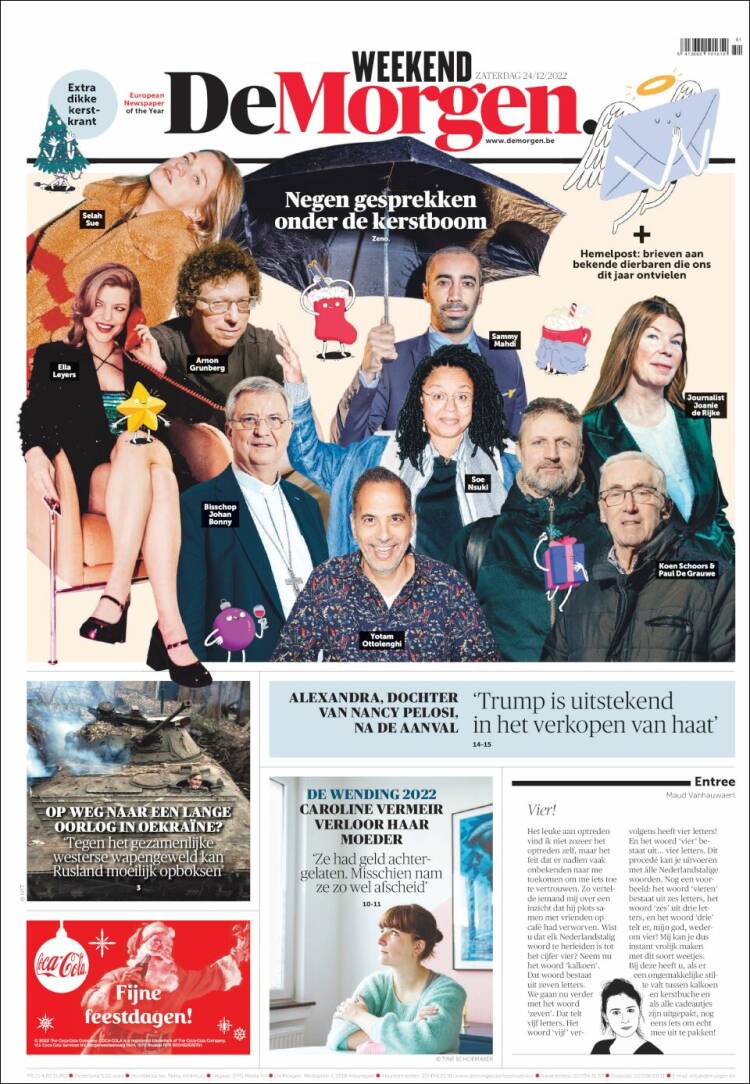 Portada de De Morgen (B&eacute;lgica)