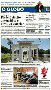 Portada de O Globo (Brésil)