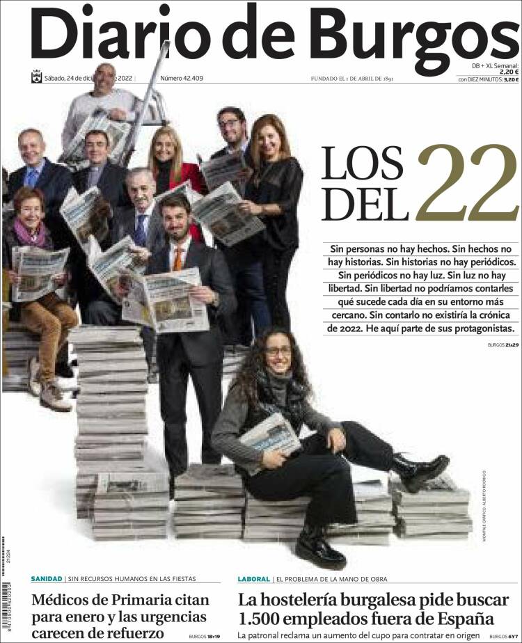 Portada de Diario de Burgos (Espa&ntilde;a)