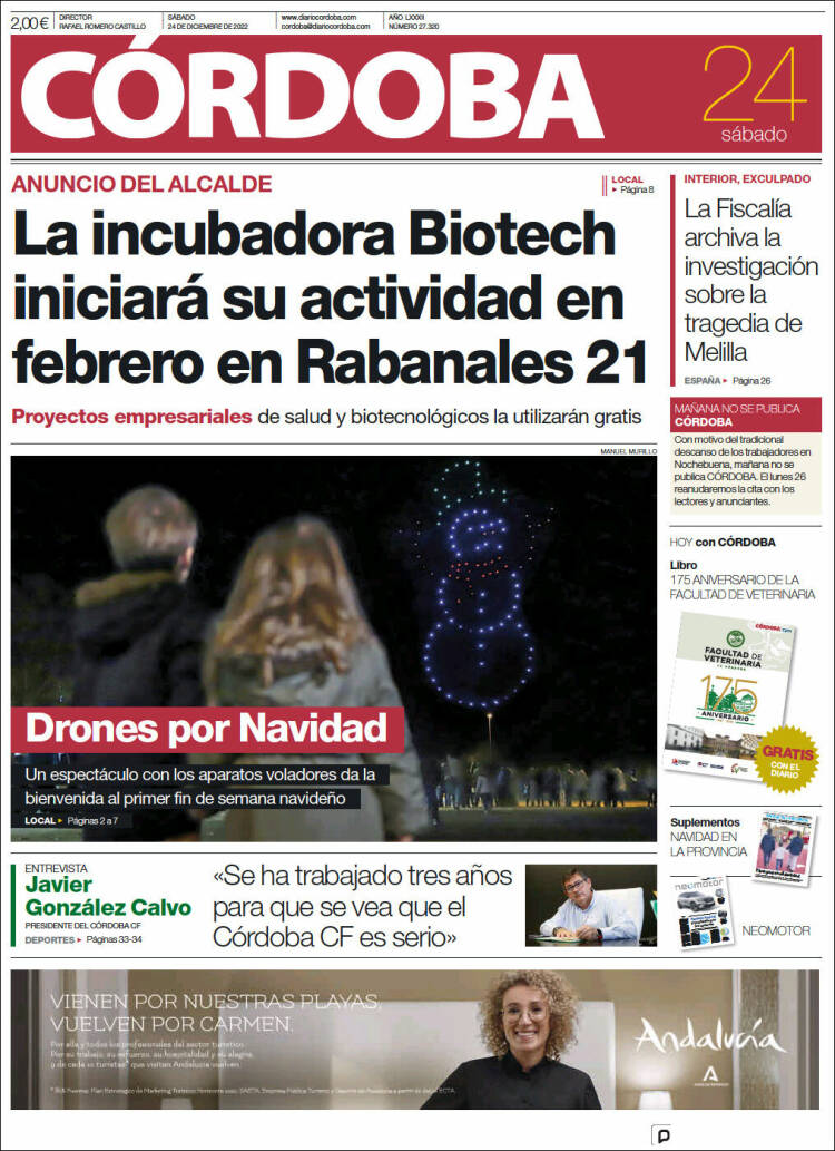 Portada de Diario de Córdoba (Espa&ntilde;a)