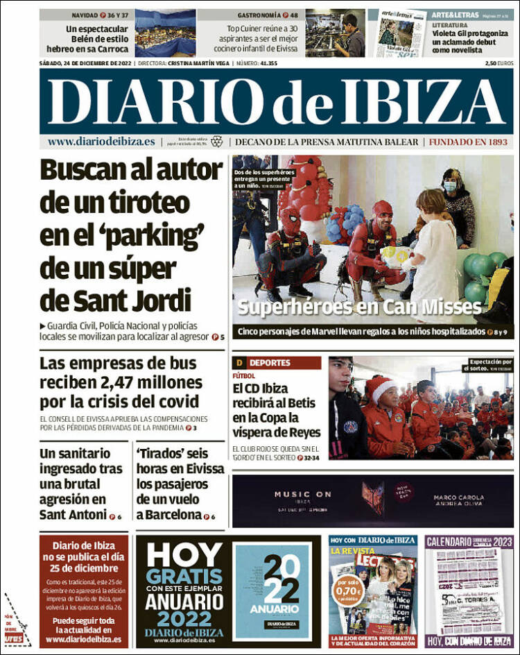 Portada de Diario de Ibiza (Espa&ntilde;a)