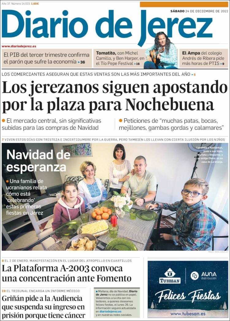 Portada de Diario de Jerez (Espa&ntilde;a)