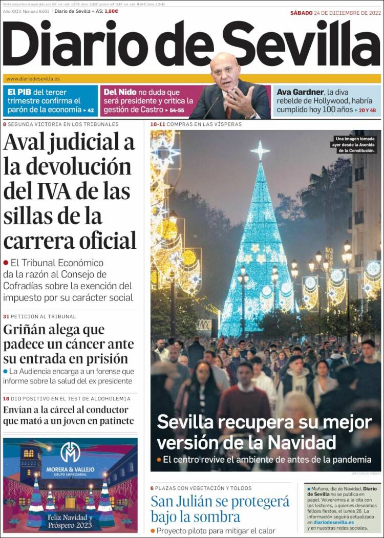 Portada de Diario de Sevilla (Espa&ntilde;a)