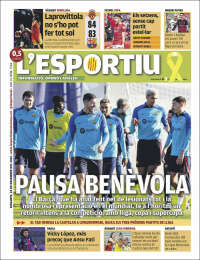 Portada de L'Esportiu (Espa&ntilde;a)