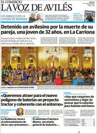 Portada de El Comercio - Avilés (Espa&ntilde;a)