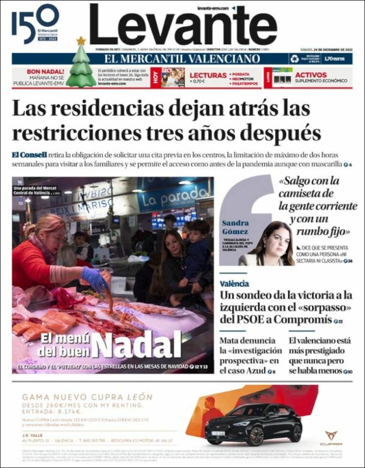 Portada de Levante (Espa&ntilde;a)