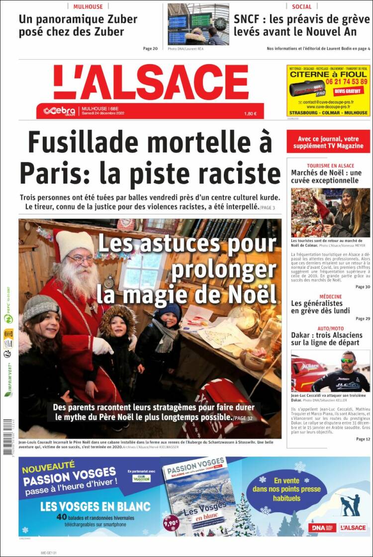 Portada de Journal L'Alsace (France)