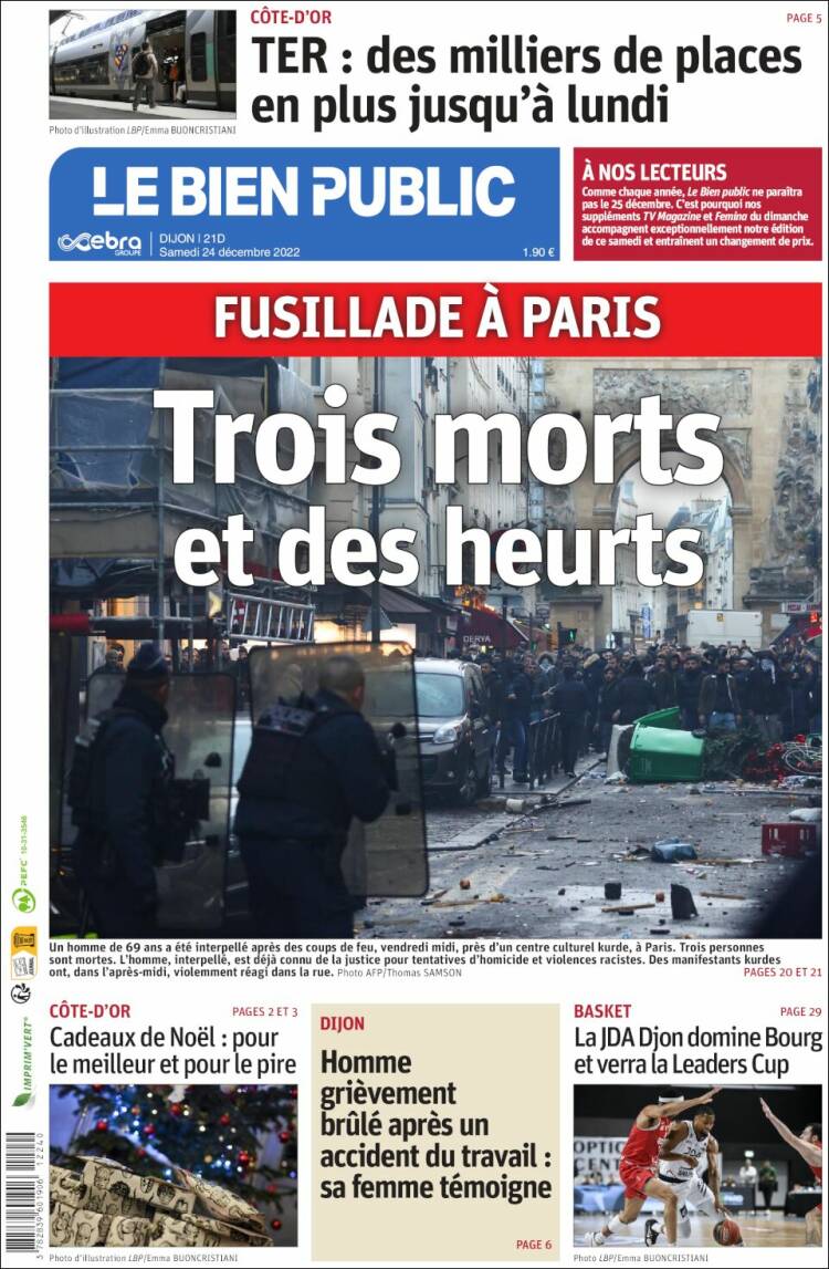 Portada de Le Bien Public (France)