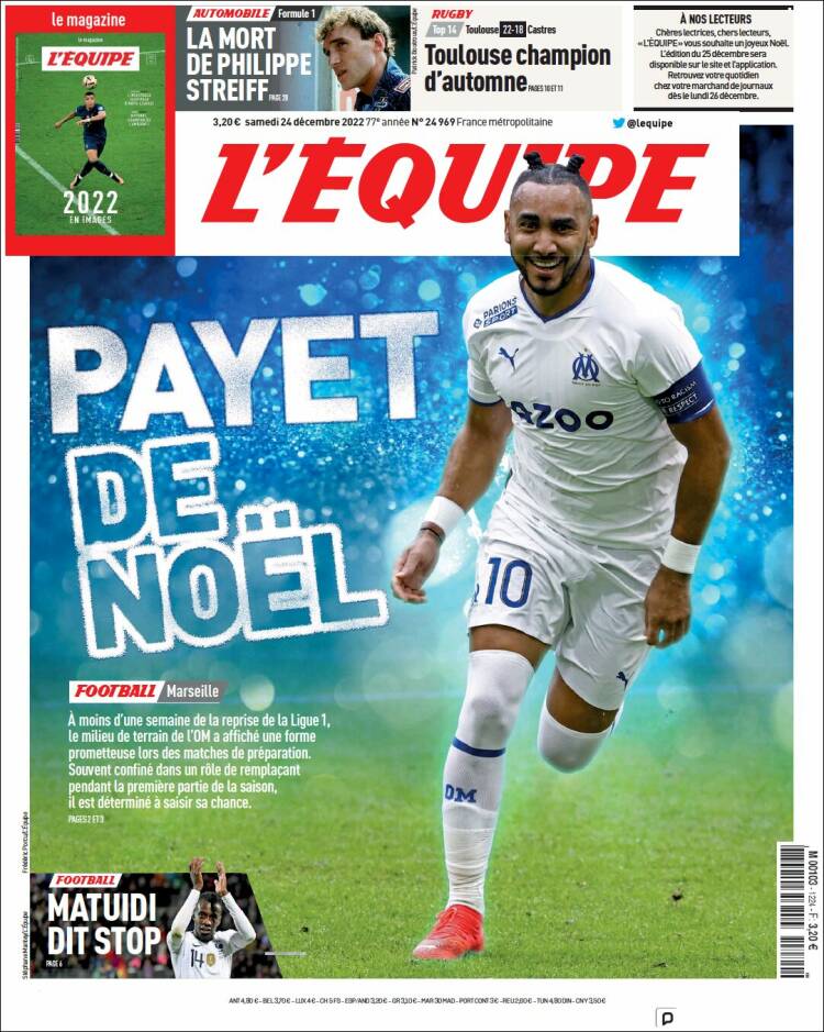 Portada de L'Equipe (France)