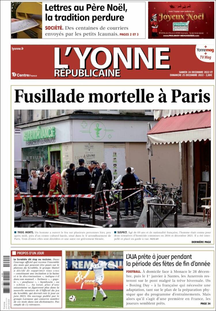 Portada de L'Yonne-Républicaine (France)