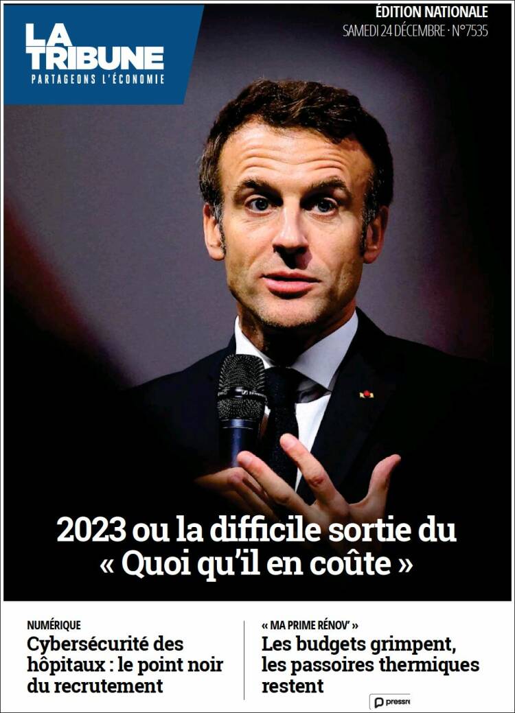 Portada de La Tribune (France)