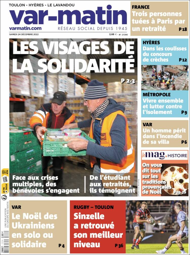 Portada de Var-Matin (France)