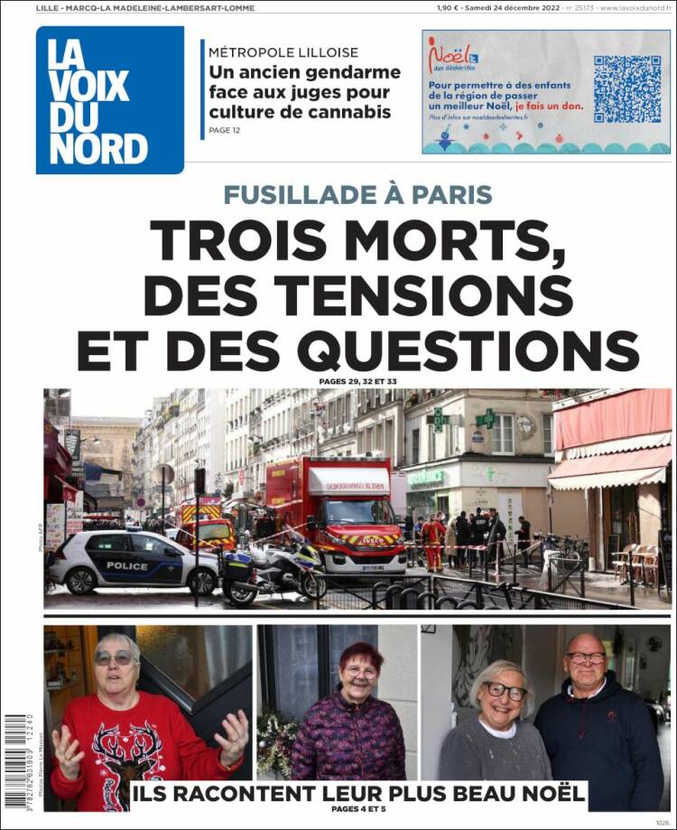 Portada de La Voix du Nord (France)