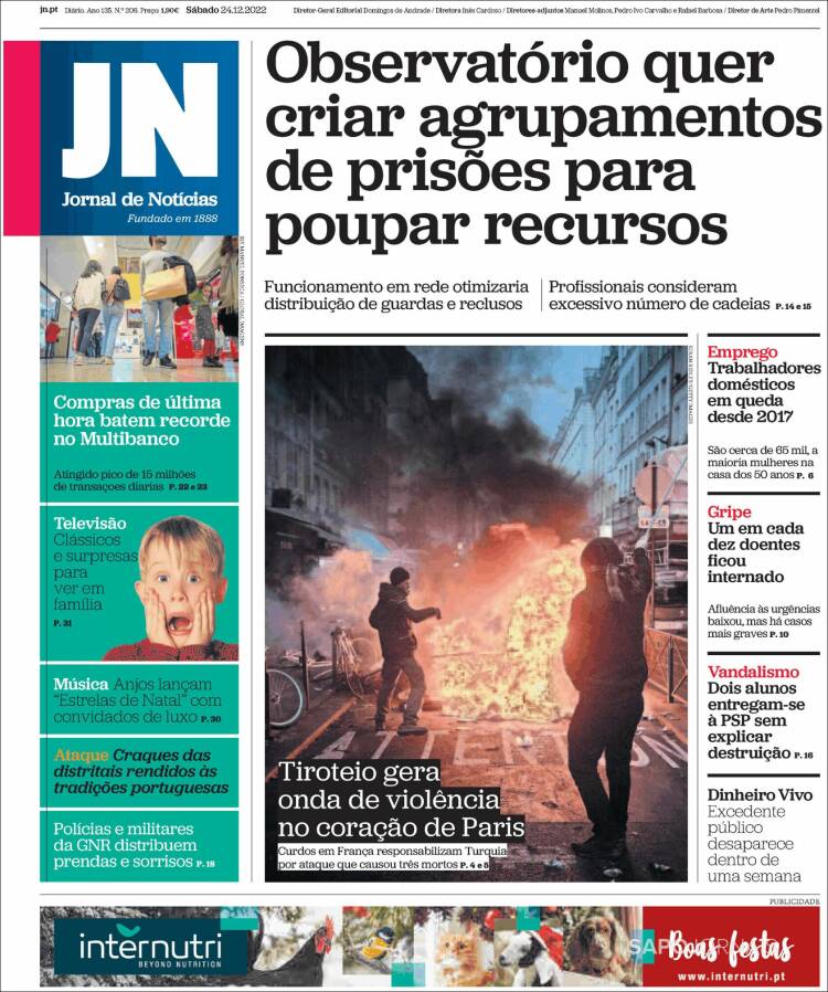 Portada de Jornal de Notícias (Portugal)