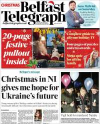 Portada de Belfast Telegraph (United Kingdom)