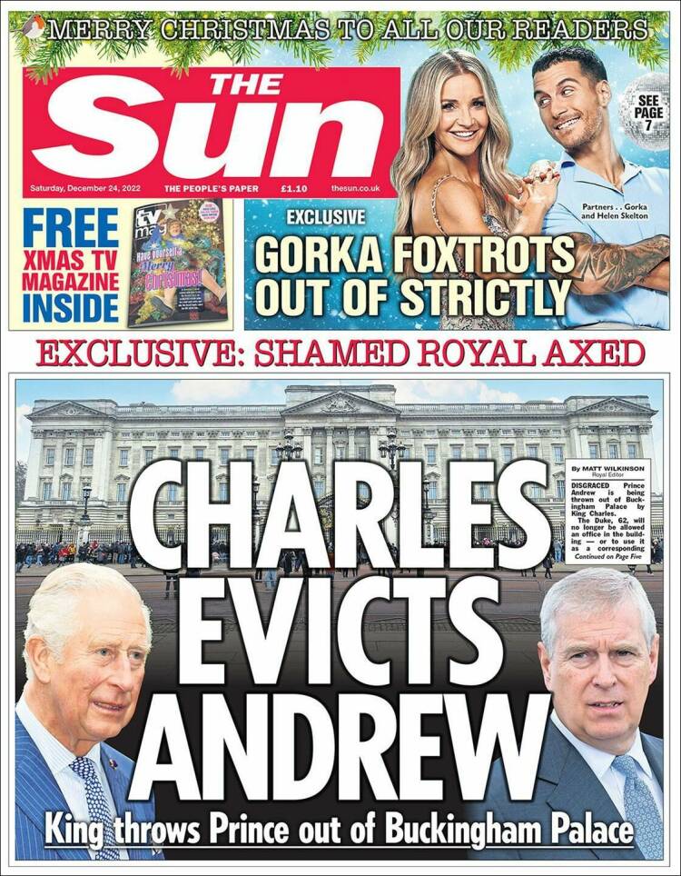 Portada de The Sun (United Kingdom)