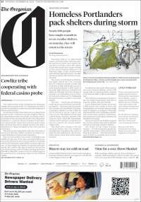 Portada de The Oregonian (USA)