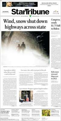 Portada de Star Tribune (USA)