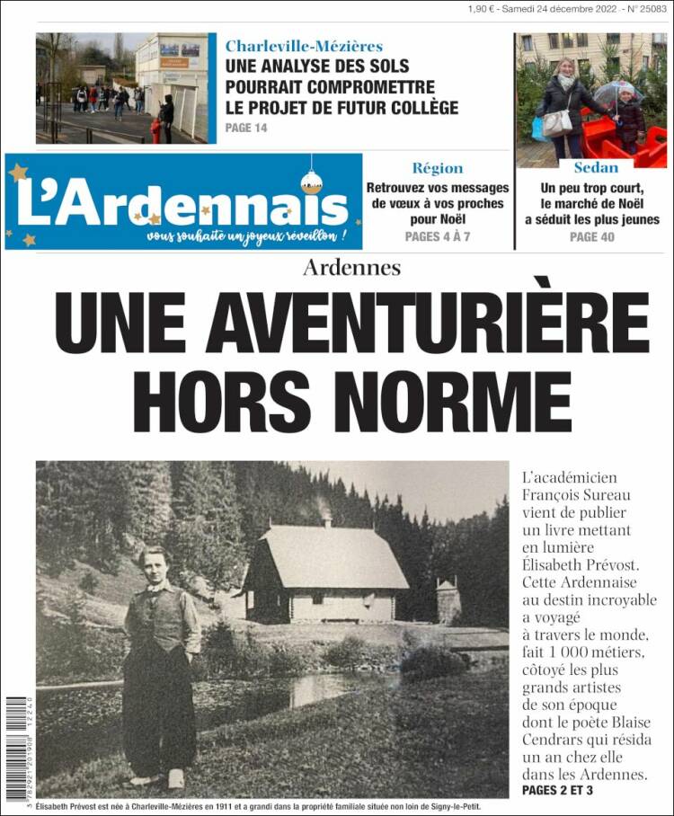 Portada de L'Ardenais (Francia)