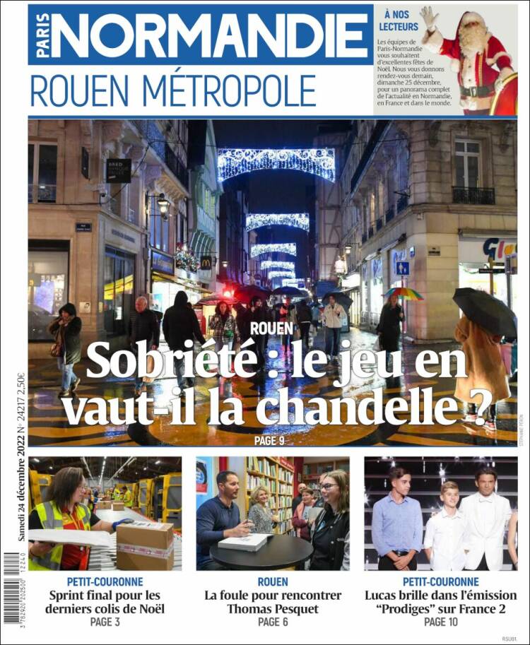 Portada de Paris Normandie (Francia)