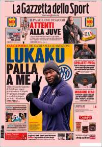 Portada de La Gazzetta dello Sport (Italia)