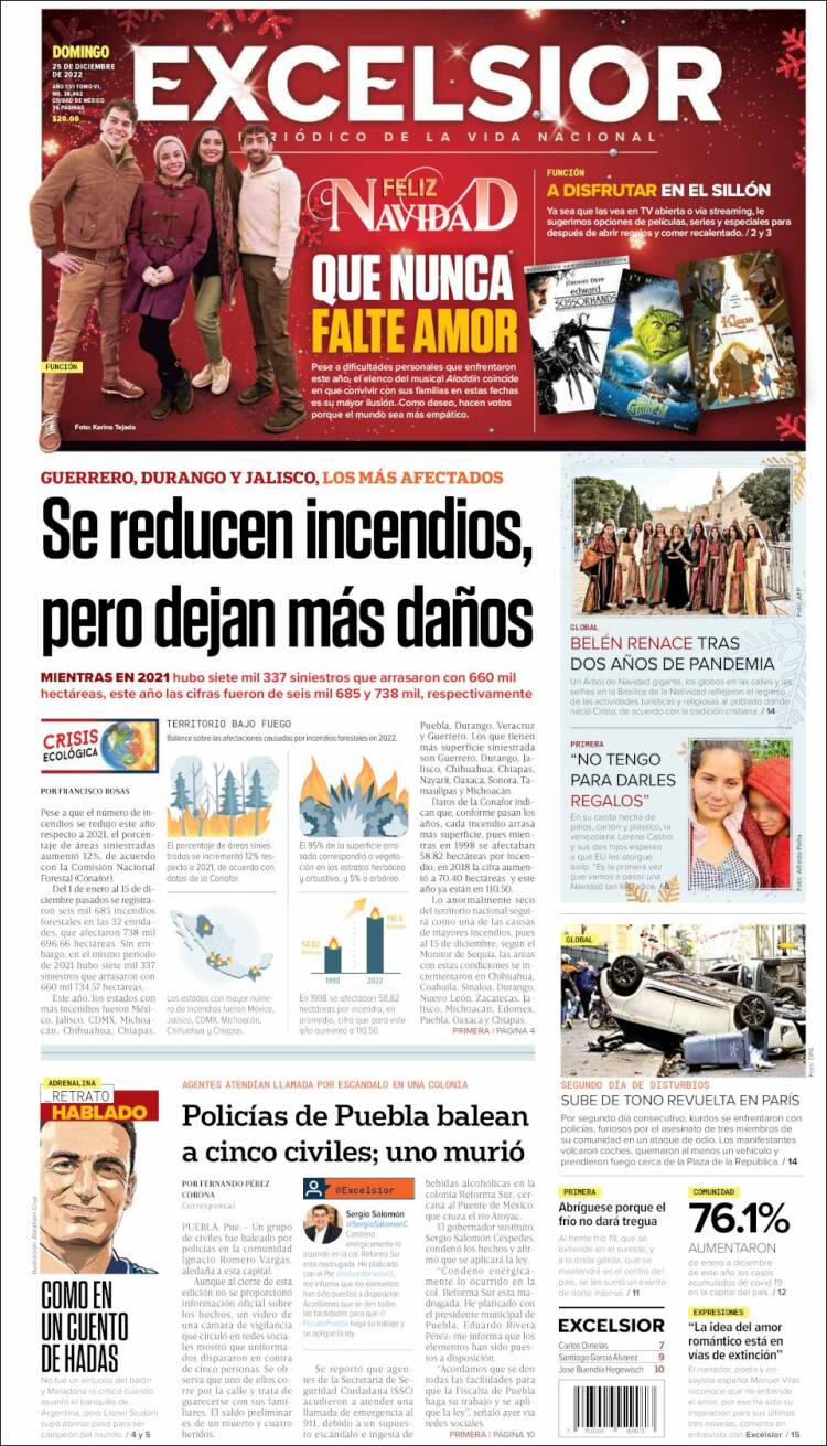 Portada de Excelsior (Mexico)