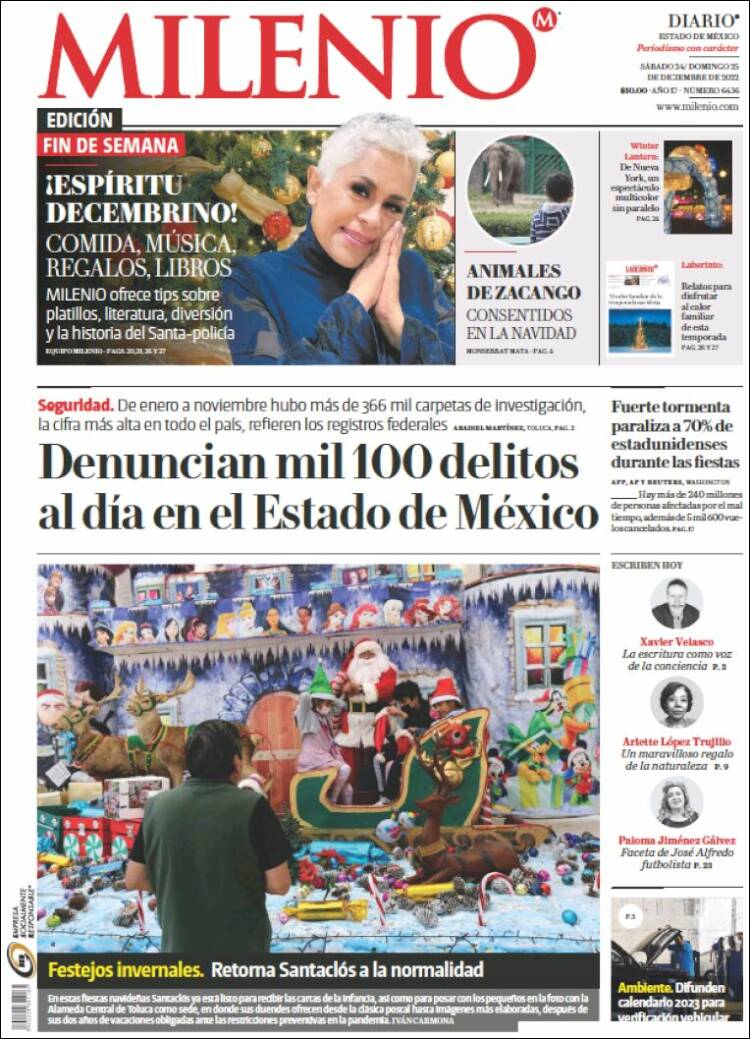 Portada de Milenio - Estado de México (Mexico)