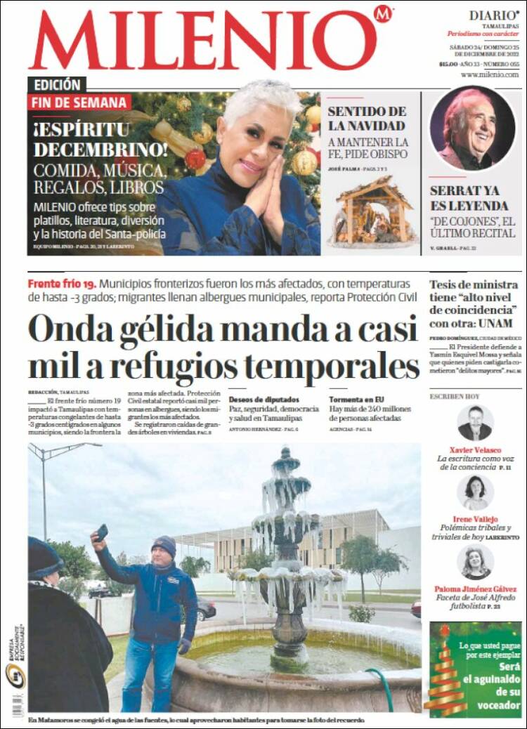 Portada de Milenio - Tamaulipas (Mexico)