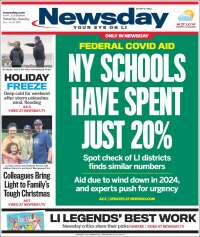 Portada de Newsday (USA)