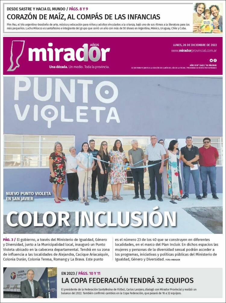 Portada de Mirador Provincial (Argentina)