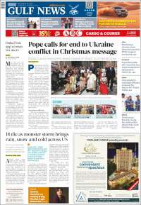 Portada de Gulf News (Asia-Pacific)