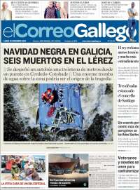 Portada de El Correo Gallego (España)