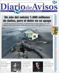 Portada de Diarios de Avisos (España)