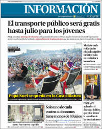 Portada de Diario Información (España)