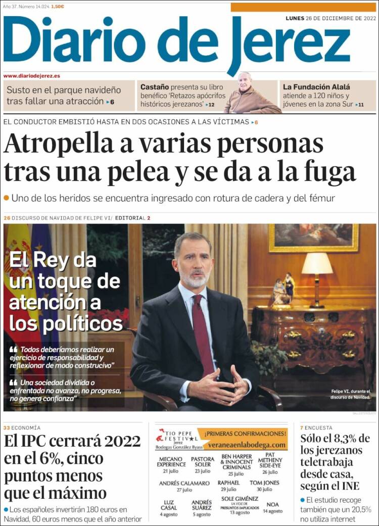 Portada de Diario de Jerez (España)