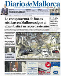 Portada de Diario de Mallorca (España)